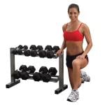 Body Solid Powerline 2 Tier 6 Pair Dumbbell Rack