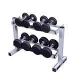 Body Solid Powerline 2 Tier 6 Pair Dumbbell Rack