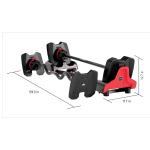 Bowflex Selectech 2080 Barbell with Curl Bar, 36Kg