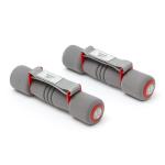 Reebok Fitness Softgrip Dumbbells, Red/Grey, 1.0 Kg