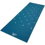 Reebok Fitness Double Sided Yoga Mat 4mm, Stripes Green, 4mm