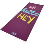 Reebok Fitness Double Sided Yoga Mat 4mm, Hello Hi, 4mm