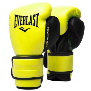 Everlast Powerlock 2 Training Gloves, Neo Yellow, 14 Oz