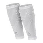 Adidas Compression Calf Sleeves, White, S/M