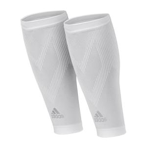 Adidas Compression Calf Sleeves, White, L/XL