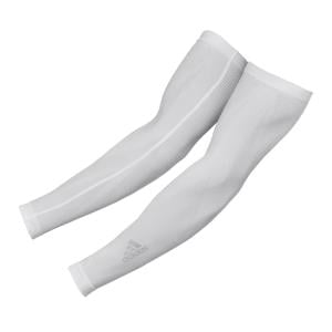 Adidas Compression Arm Sleeves, White, S/M