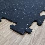 Murano Rubber Interlocking Mat 90x90x15mm, Black