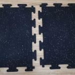 Murano Rubber Interlocking Mat 90x90x15mm, Black