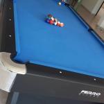 Ferro 7 Feet Wooden Billiard Table, Blue