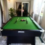 Ferro 9 Feet Wooden Billiard Table, Green