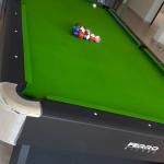 Ferro 9 Feet Wooden Billiard Table, Green