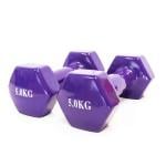 Dawson Sports Vinyl Dumbbell Pair, 5 Kg 