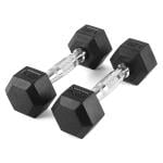 VIRTUS Hex Rubber Coated Dumbbell, 2.5 Kg 