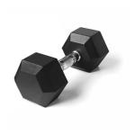 VIRTUS Hex Rubber Coated Dumbbell, 22.5 Kg 