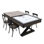 Knightshot Air Hockey with Dining Top, 7 Feet