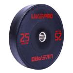 Livepro Black Bumper Plate, 25 kg 