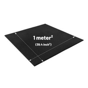 VersaFit Home and Fitness Rubber Flooring Tiles, 1x1x15mm