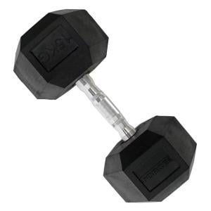 Force USA Rubber Hex Dumbbells Pair, 17.5 Kg 