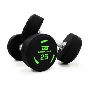 Dawson Sports Rubber Dumbbells Pair, 25 kg 