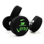 Dawson Sports Rubber Dumbbells Pair, 27.5 Kg 