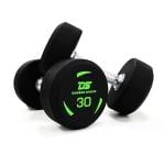 Dawson Sports Rubber Dumbbells Pair, 30 Kg 