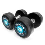 Dawson Sports Power 100 Rubber Dumbbells Pair, 20 Kg 