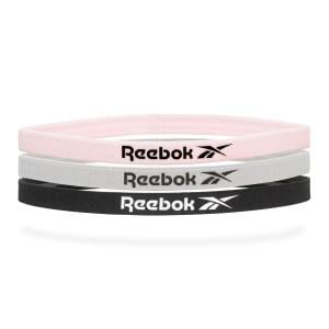 Reebok Fitness Sports Hair Bands, Black/Grey/Pink 