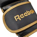 Reebok Fitness 12oz Boxing Gloves + Wraps Set, Gold/Black 