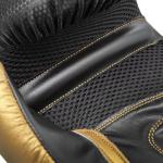 Reebok Fitness 12oz Boxing Gloves + Wraps Set, Gold/Black 