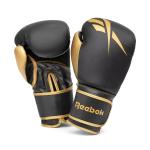 Reebok Fitness Retail Boxing Gloves, Gold/Black, 10 Oz