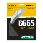 Yonex BG65TI Badminton String (10mtr), Black 