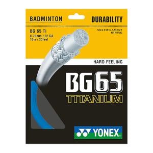 Yonex BG65TI Badminton String (10mtr), Blue 