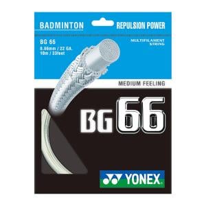 Yonex BG66 Badminton String (10mtr), Pearl/White 