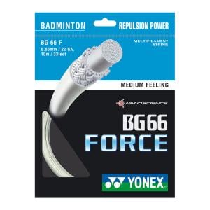 Yonex BG66F Badminton String (10mtr), White 