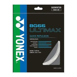 Yonex BG66UM Badminton String (10mtr), Metallic/White 