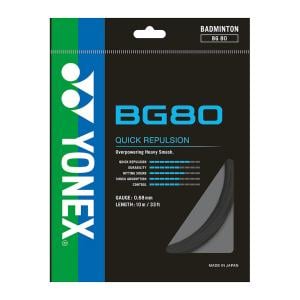 Yonex BG80 Badminton String (10mtr), Black 