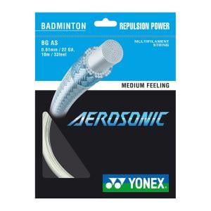 Yonex BGAS AEROSONIC Badminton String (10mtr), White 