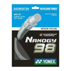 Yonex NBG98 Badminton String (10mtr), Silver/Grey 