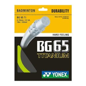 Yonex BG65TI-2 Badminton String (200mtr), Lemon/Yellow 