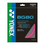 Yonex BG80-2 Badminton String (200mtr), Neon/Pink 