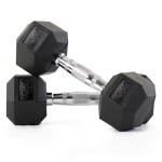 Murano Rubber Hex Dumbbell Pair, 10 Kg 