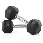 Murano Rubber Hex Dumbbell Pair, 15 kg 