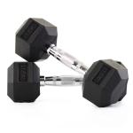 Murano Rubber Hex Dumbbell Pair, 17.5 Kg 