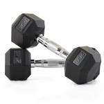 Murano Rubber Hex Dumbbell Pair, 20 Kg 