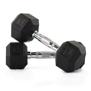 Murano Rubber Hex Dumbbell Pair, 25 kg 