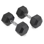 Murano Rubber Hex Dumbbell Pair, 35 Kg 