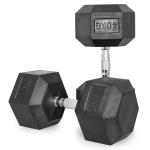 Murano Rubber Hex Dumbbell Pair, 40 Kg 