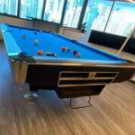 Rais 8 Feet Billiard Table, Black Frame With Blue Cloth Or Green Cloth