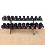 Murano 2.5 to 25kg TPU Round Dumbbells with Rack Combo