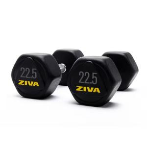 Ziva Performance Hexagon Steel Dumbbell, 22.5 Kg 